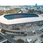 Nissan Stadium in Yokohama, Japan, the venue of the 2002 FIFA World Cup Final
