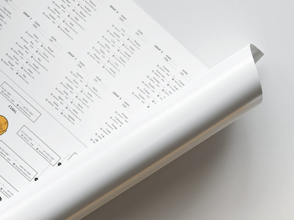 Free Download Schedule World Cup 2026 printable poster with full fixtures and knockout bracket.