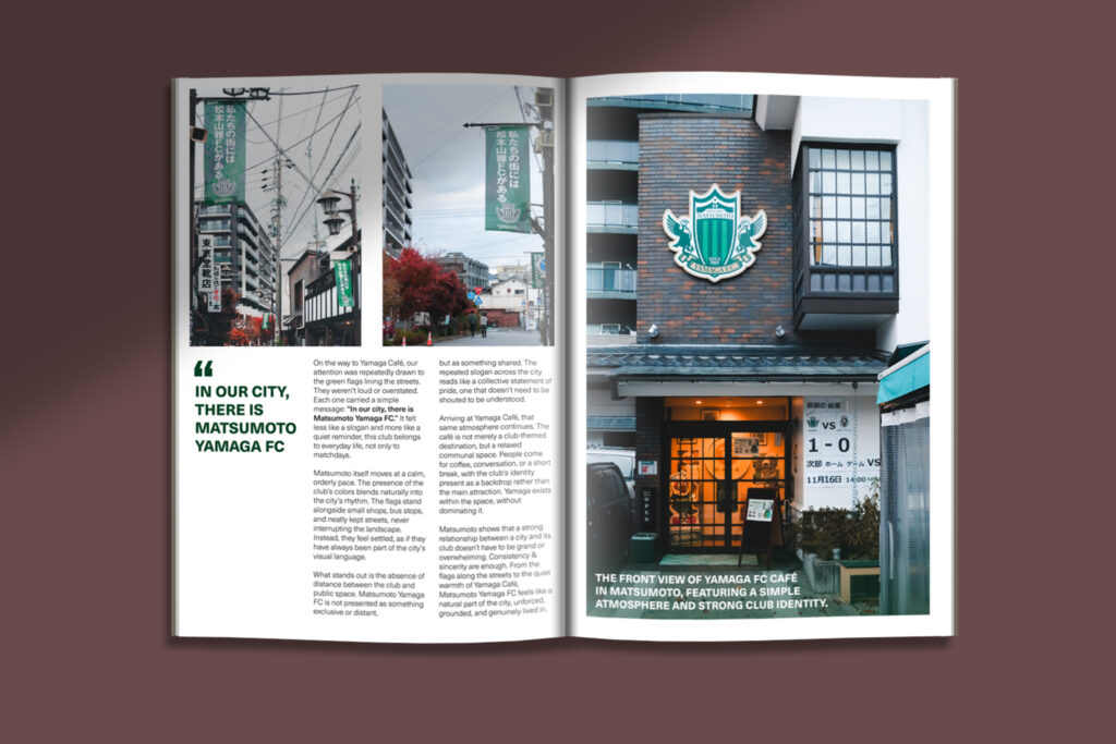 Matsumoto Yamaga FC cafe in Japan